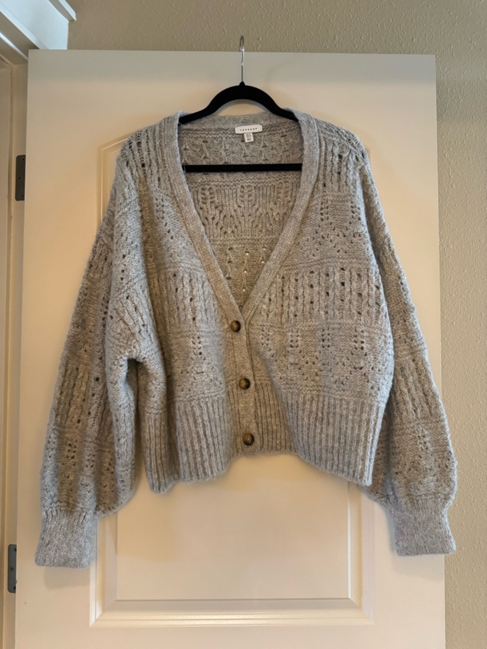 Topshop Grey Cardigan